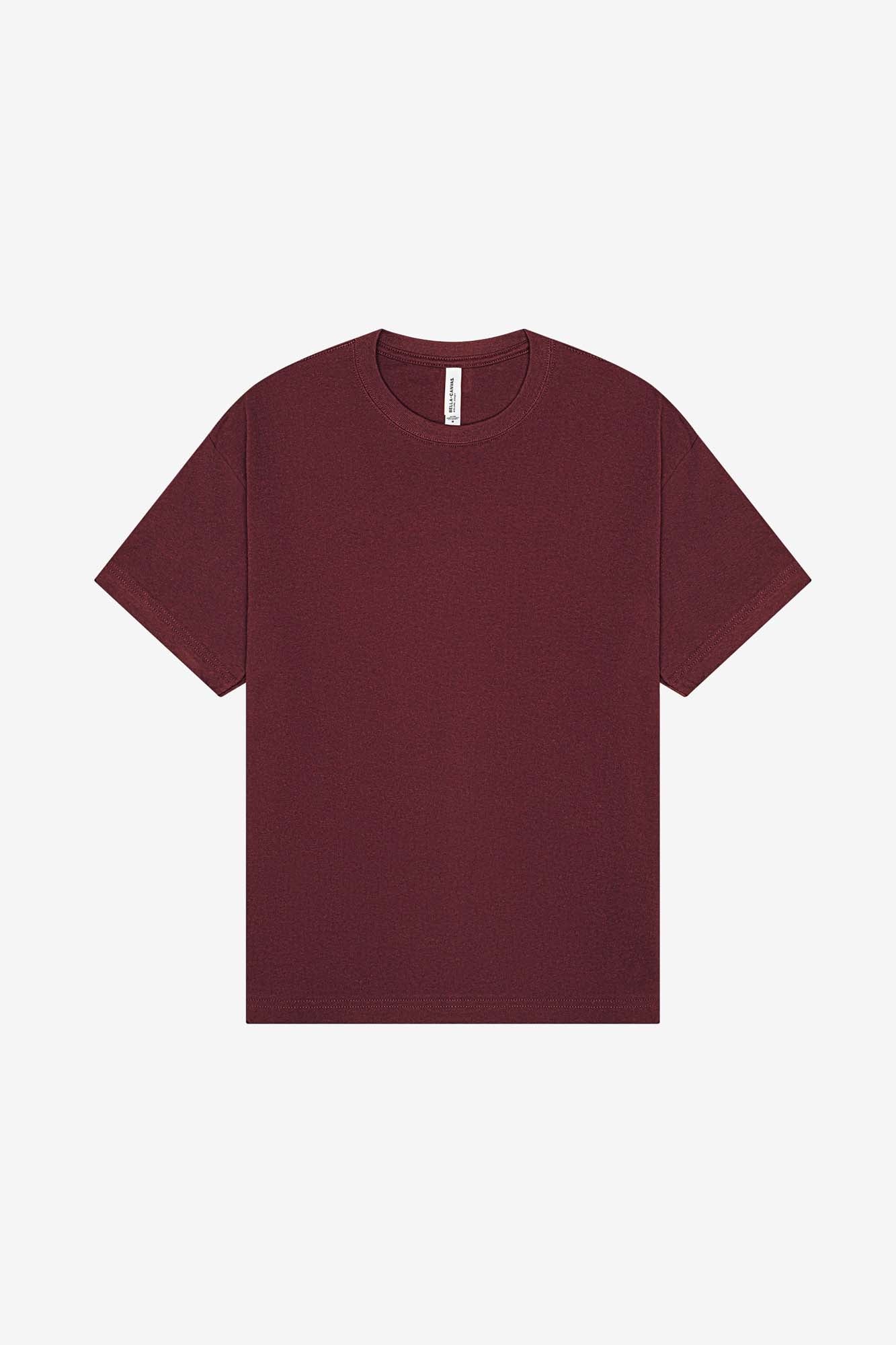 Customizable Unisex 6oz Heavyweight T-Shirt T-Shirts Bella Canvas Maroon XS
