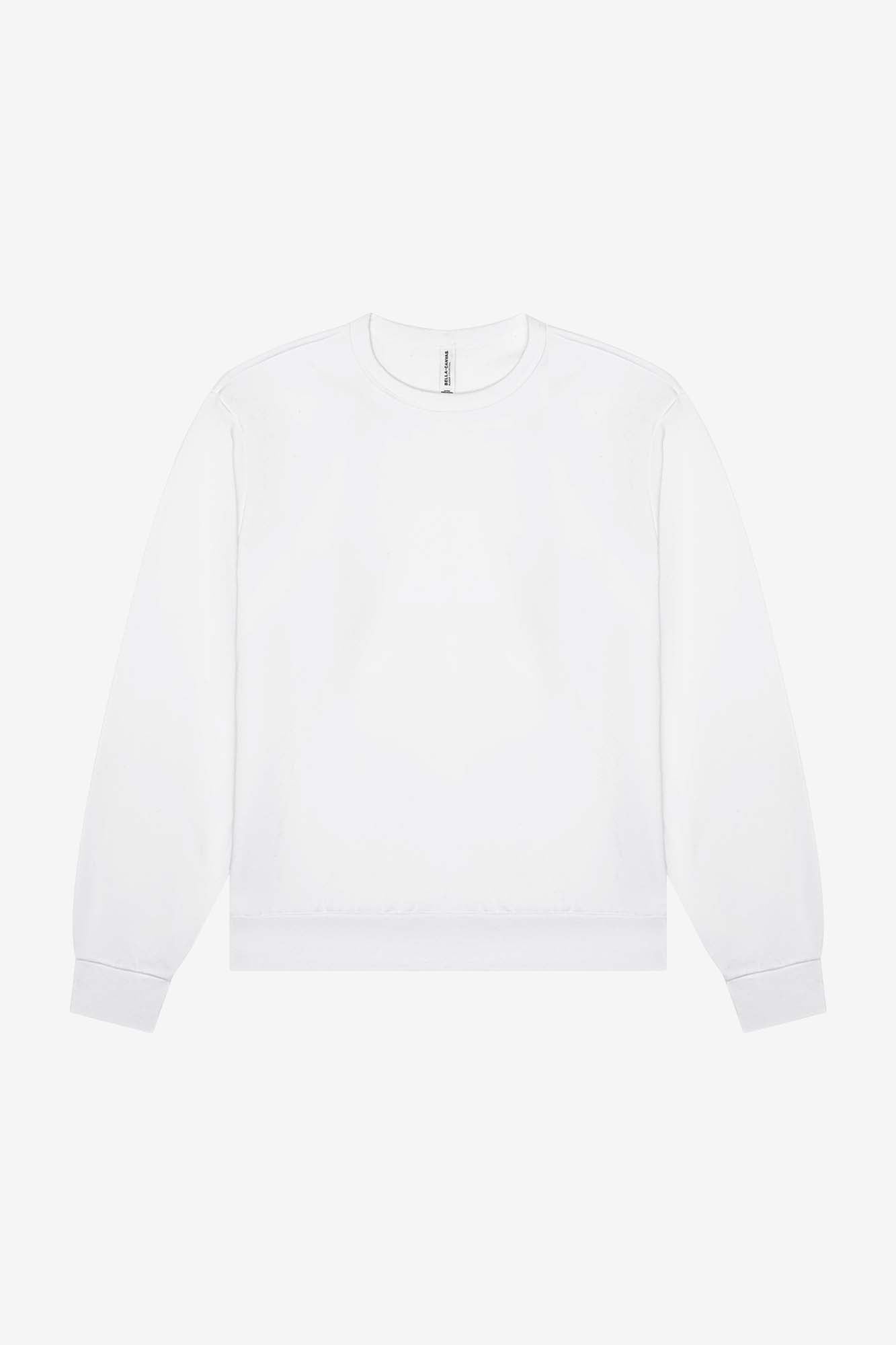 Customizable Unisex Sponge Fleece Classic Crewneck Sweatshirt Sweatshirt Bella Canvas XS White