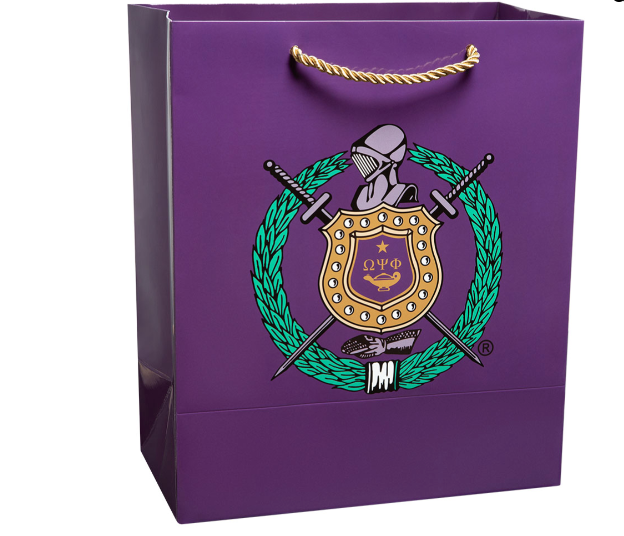 Medium Gift Bag - Omega Psi Phi Profyle District
