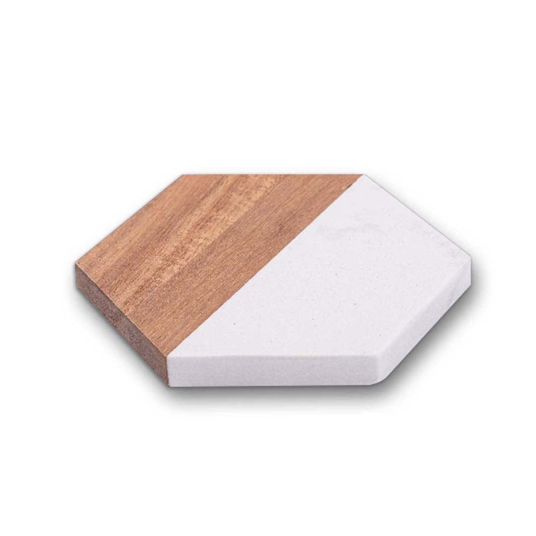 Engravable Marble and Acacia Wood Coasters (4 pack) Drinkware Profyle District