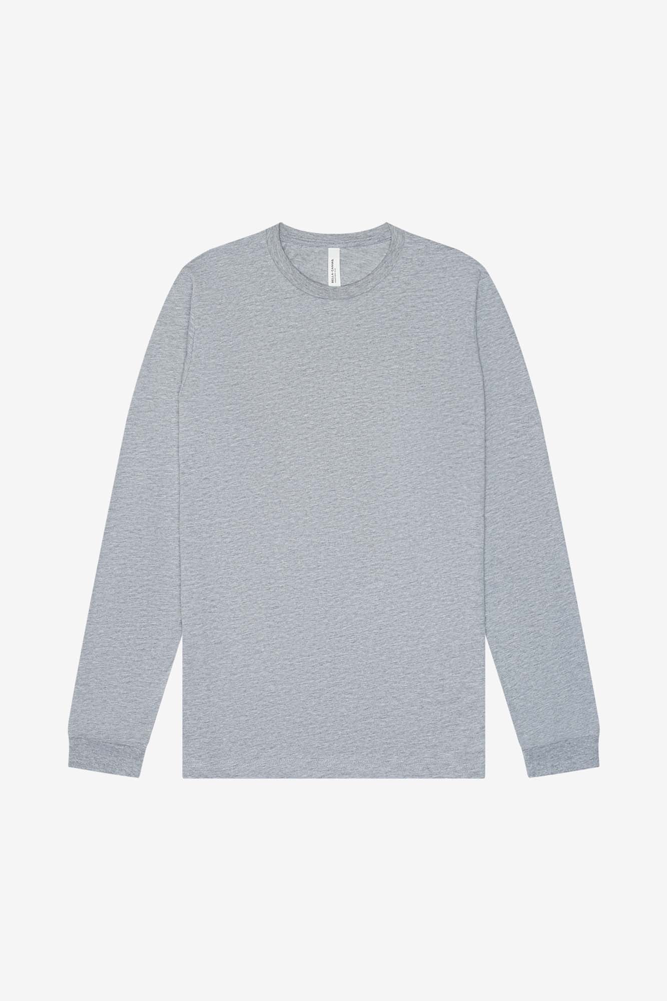 Customizable Unisex Heather CVC Long Sleeve Tee Long Sleeve T-Shirt Bella Canvas XS Athletic Heather