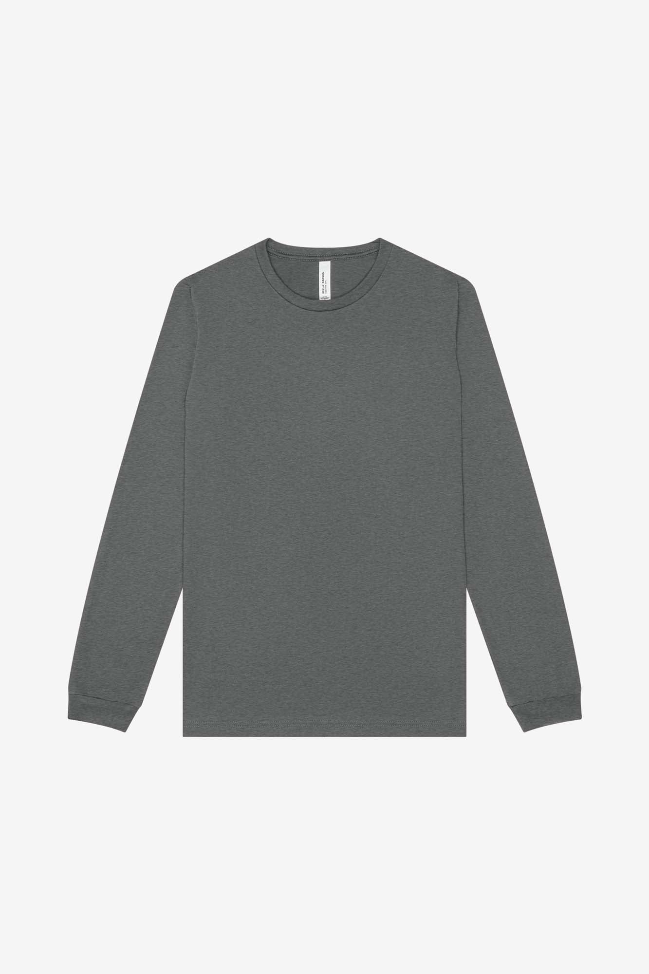 Customizable Unisex Heather CVC Long Sleeve Tee Long Sleeve T-Shirt Bella Canvas XS Deep Heather
