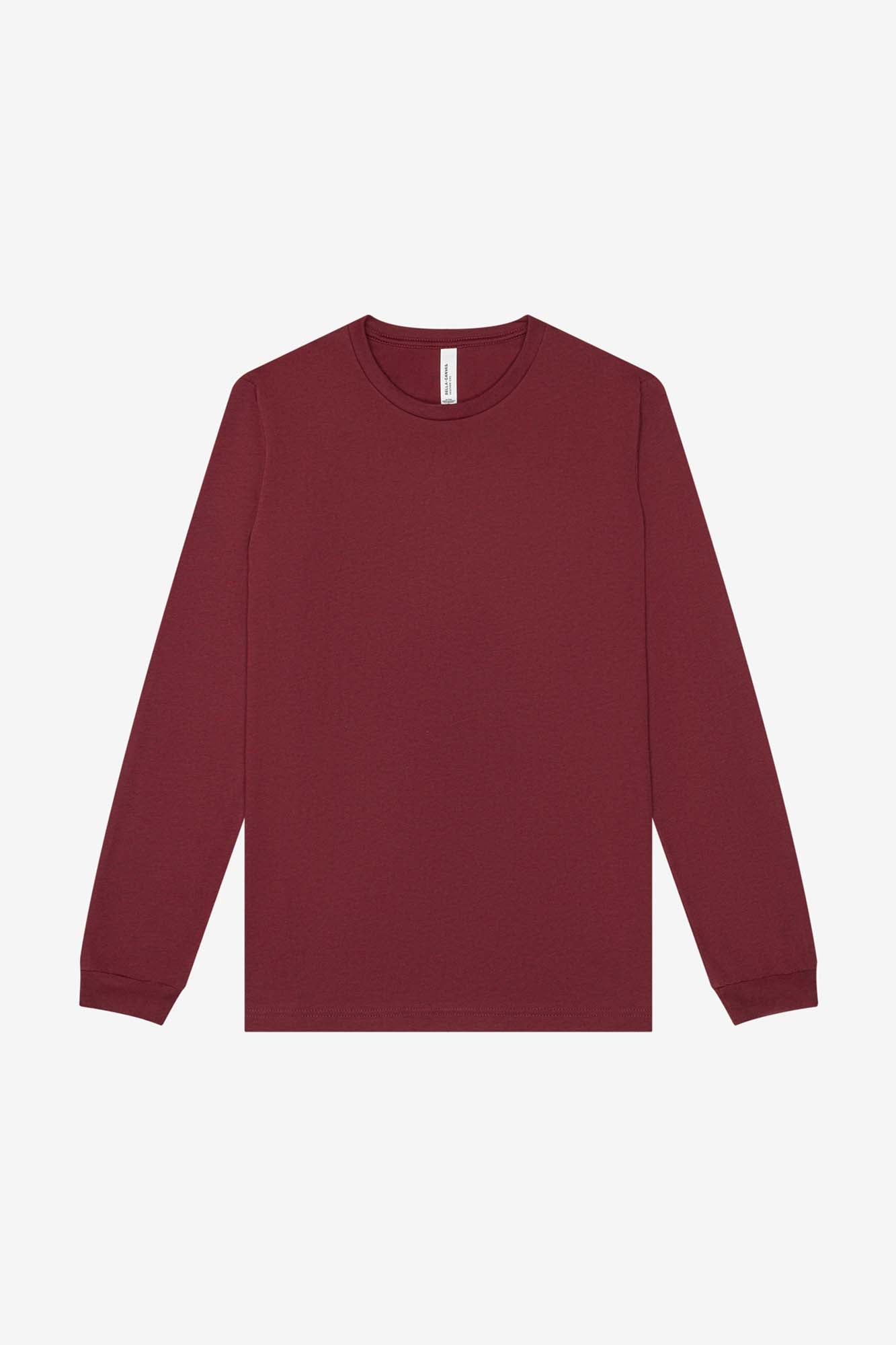 Customizable Unisex Heather CVC Long Sleeve Tee Long Sleeve T-Shirt Bella Canvas XS Heather Cardinal