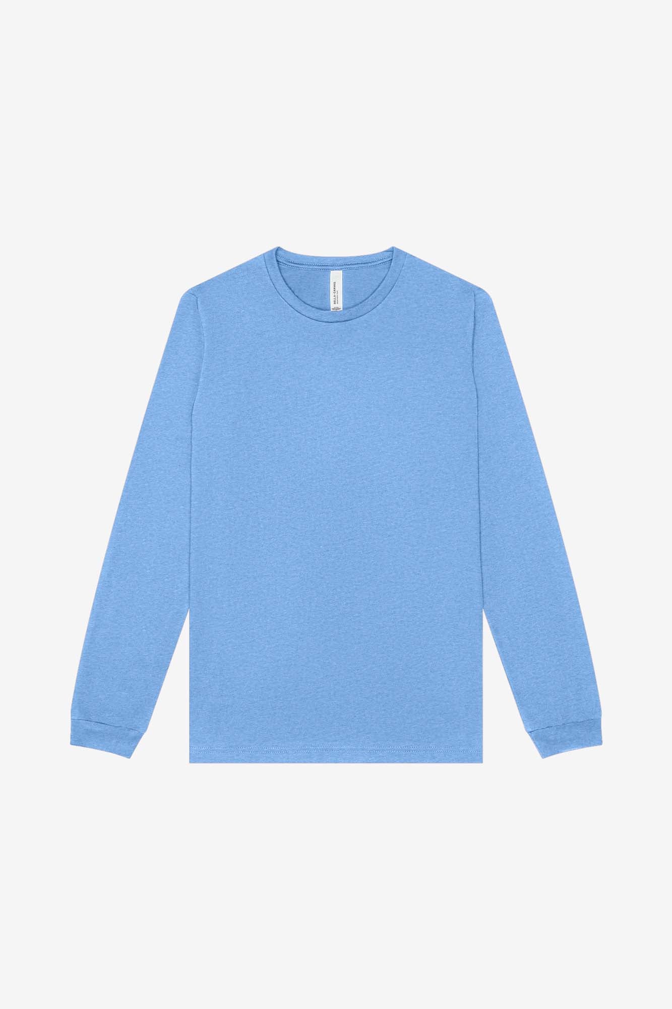 Customizable Unisex Heather CVC Long Sleeve Tee Long Sleeve T-Shirt Bella Canvas XS Heather Carolina Blue
