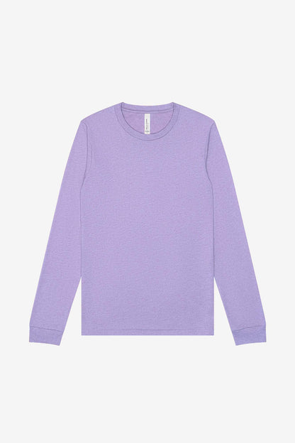 Customizable Unisex Heather CVC Long Sleeve Tee Long Sleeve T-Shirt Bella Canvas XS Heather Dark Lavender