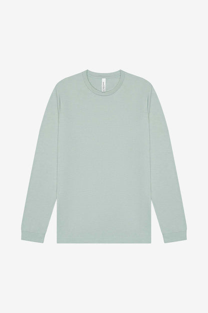 Customizable Unisex Heather CVC Long Sleeve Tee Long Sleeve T-Shirt Bella Canvas XS Heather Dusty Blue