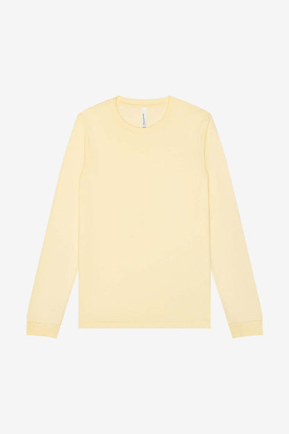 Customizable Unisex Heather CVC Long Sleeve Tee Long Sleeve T-Shirt Bella Canvas XS Heather French Vanilla