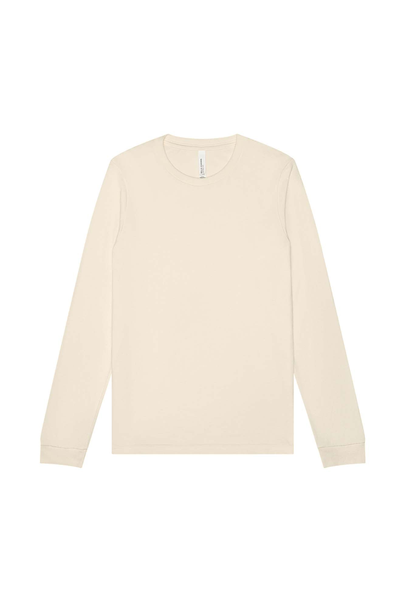 Customizable Unisex Heather CVC Long Sleeve Tee Long Sleeve T-Shirt Bella Canvas XS Heather Natural