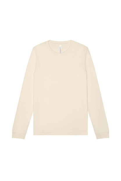 Customizable Unisex Heather CVC Long Sleeve Tee Long Sleeve T-Shirt Bella Canvas XS Heather Natural