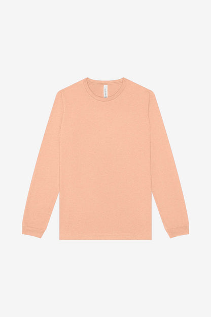 Customizable Unisex Heather CVC Long Sleeve Tee Long Sleeve T-Shirt Bella Canvas XS Heather Peach