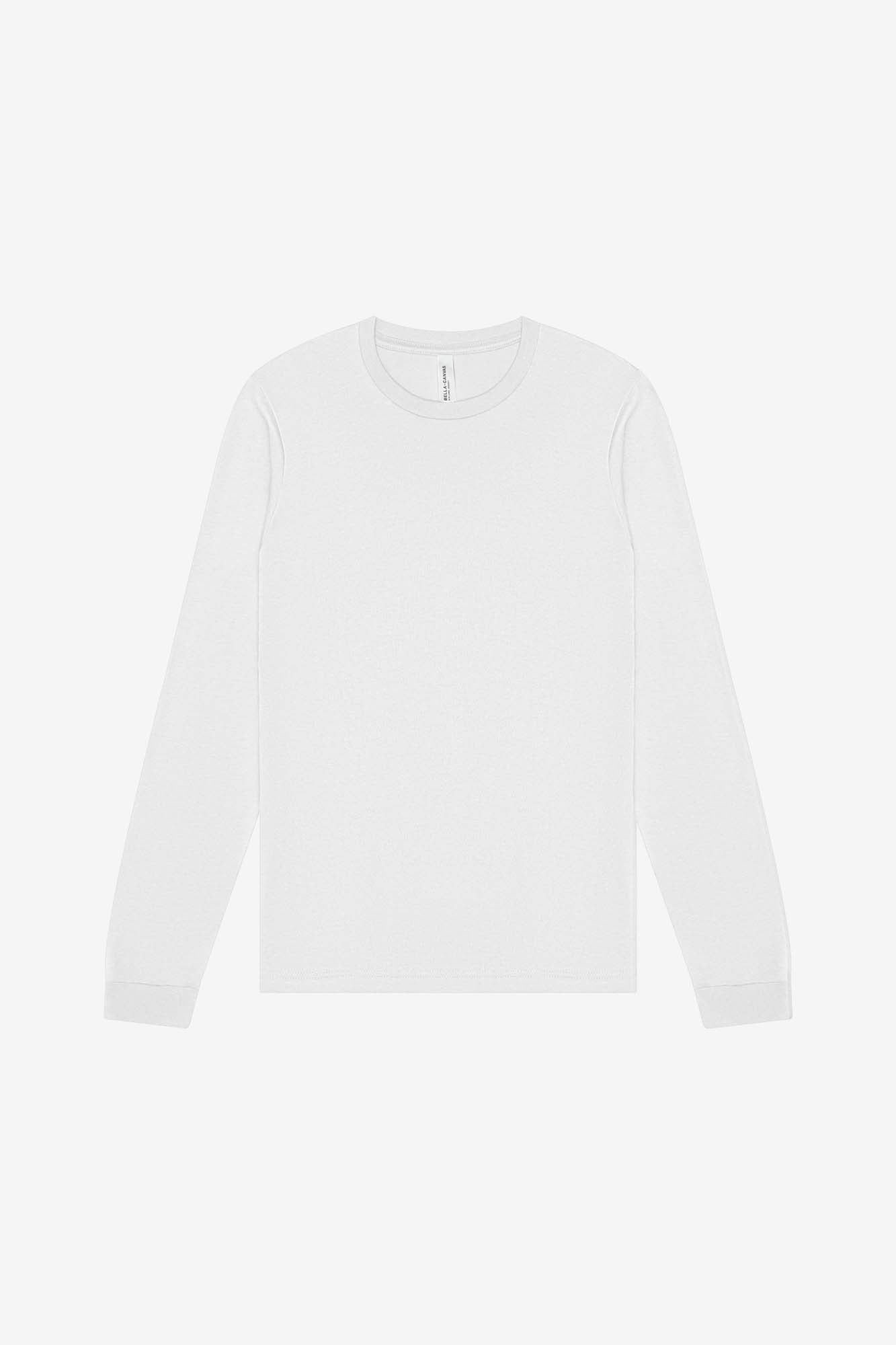 Customizable Unisex Heather CVC Long Sleeve Tee Long Sleeve T-Shirt Bella Canvas XS Solid White Blend