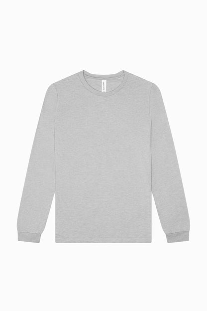 Customizable Unisex Triblend Long Sleeve Tee Long Sleeve T-Shirt Bella Canvas XS Athletic Heather