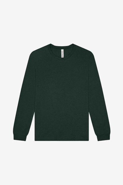 Customizable Unisex Triblend Long Sleeve Tee Long Sleeve T-Shirt Bella Canvas XS Emerald Triblend