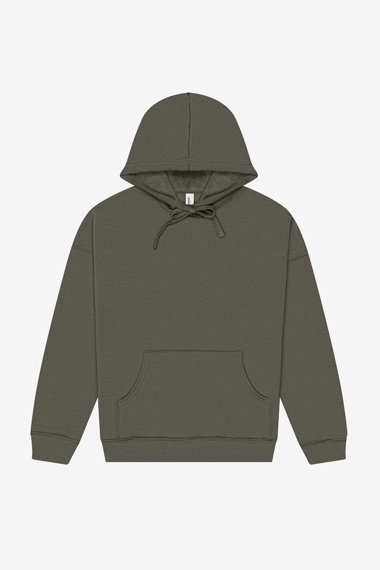 Customizable Unisex Sponge Fleece Pullover DTM Hoodie Sweatshirt Bella Canvas XS Military Green