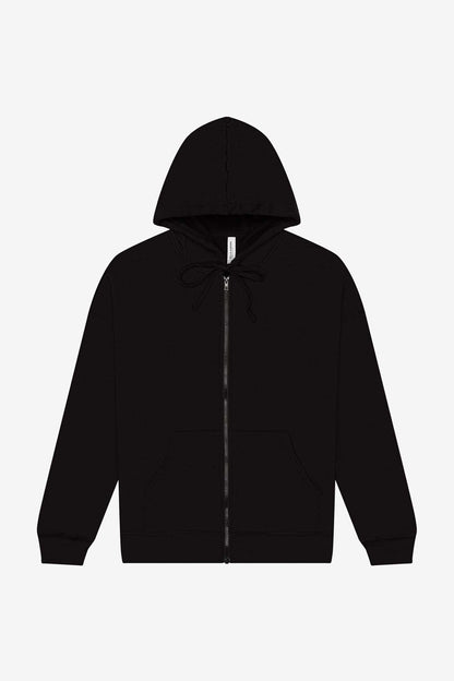 Customizable Unisex Sponge Fleece DTM Full Zip Hoodie Sweatshirt Bella Canvas XS Black