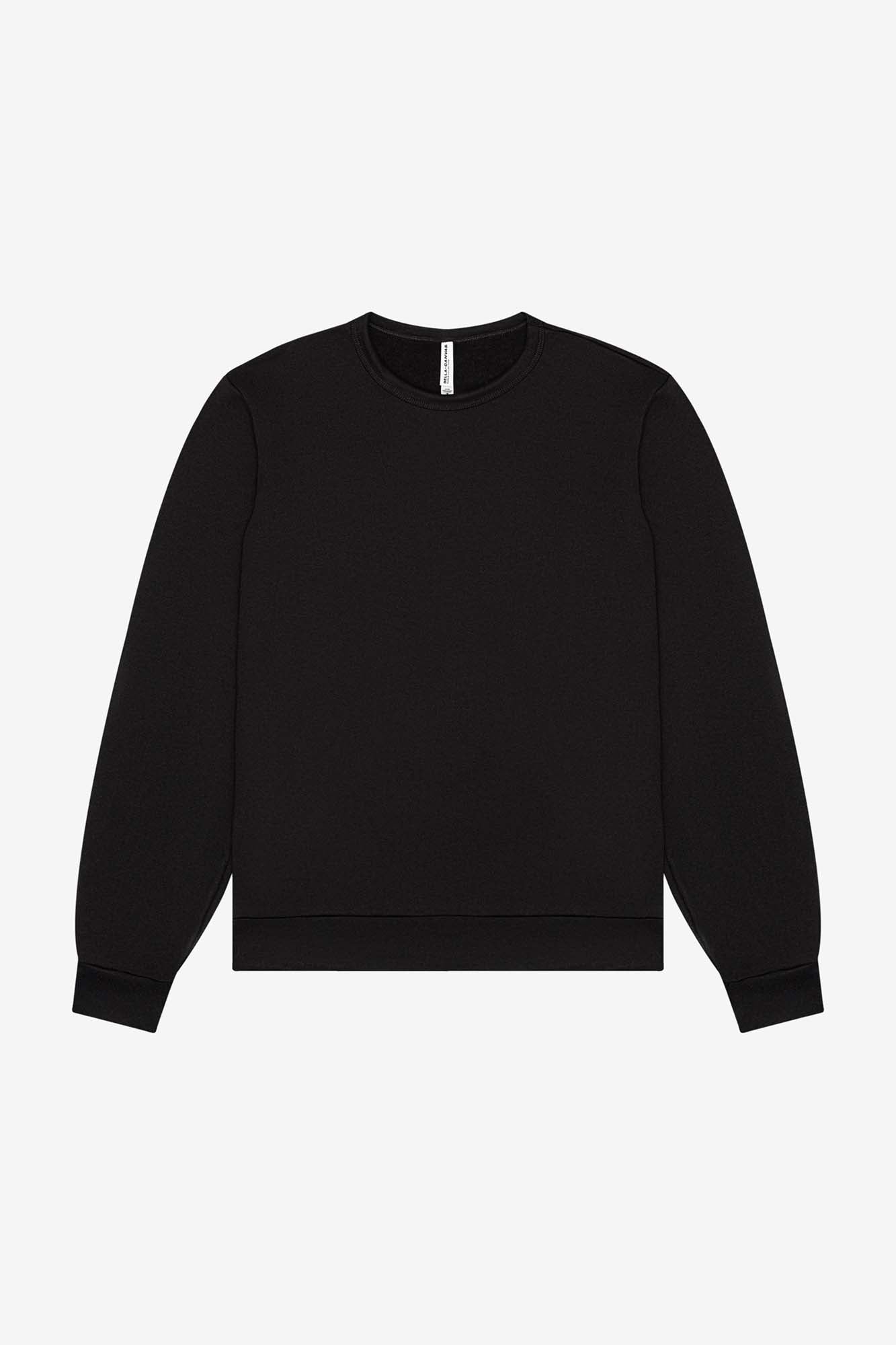 Customizable Unisex Sponge Fleece Classic Crewneck Sweatshirt Sweatshirt Bella Canvas XS Black