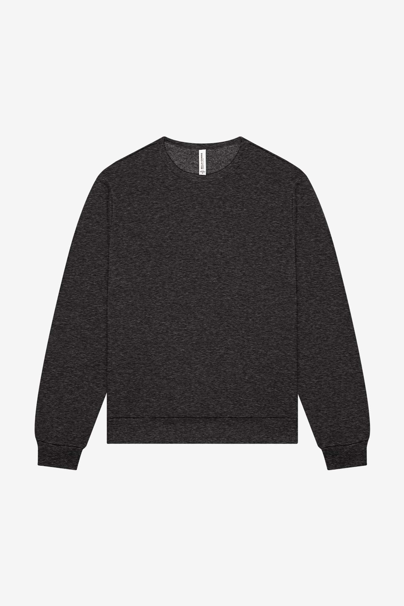 Customizable Unisex Sponge Fleece Classic Crewneck Sweatshirt Sweatshirt Bella Canvas XS Dark Grey Heather