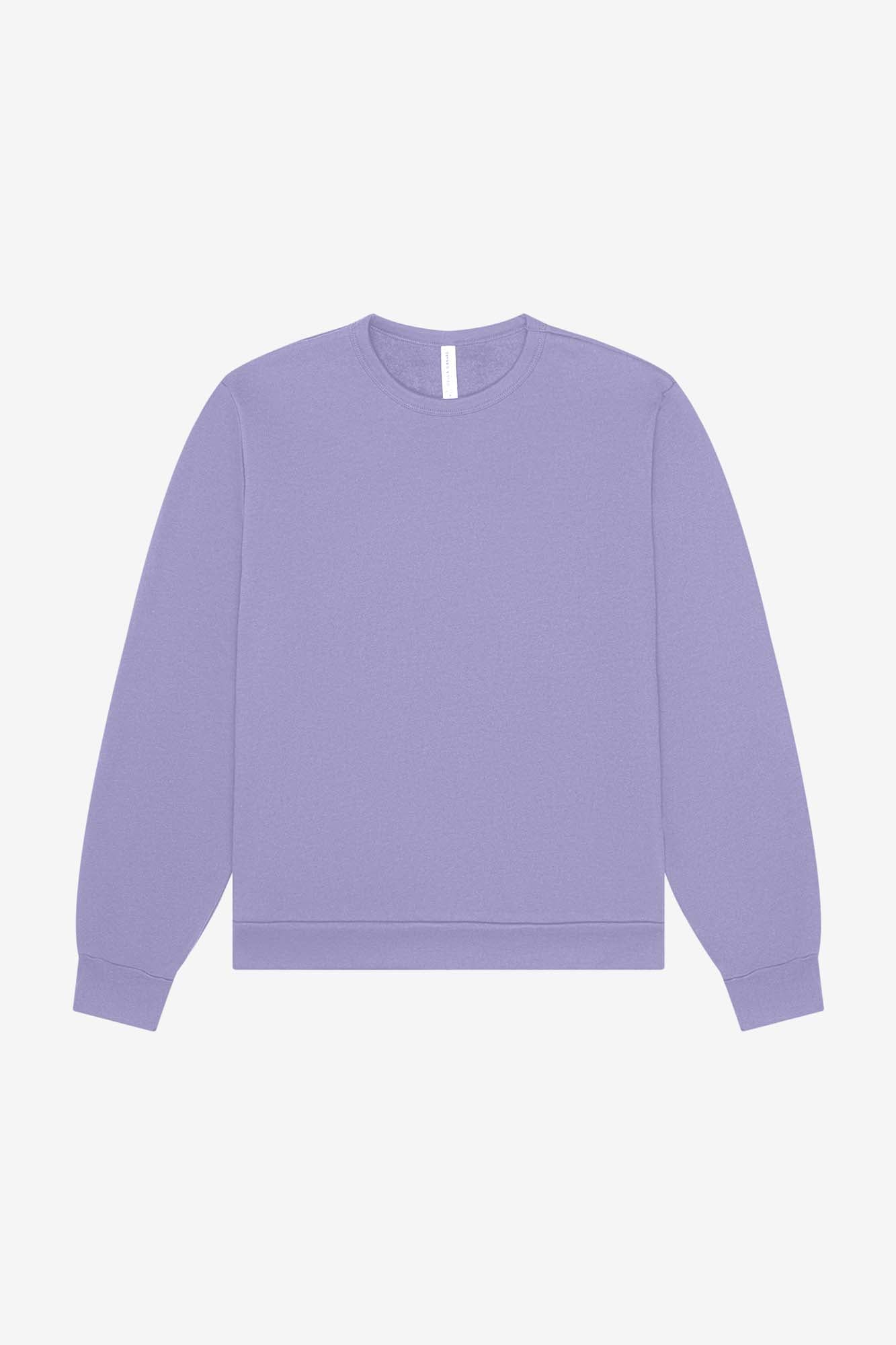 Customizable Unisex Sponge Fleece Classic Crewneck Sweatshirt Sweatshirt Bella Canvas XS Dark Lavender