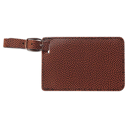 Engraveable Leatherette Luggage Tag Luggage Tag JDS Football/Black Engraving