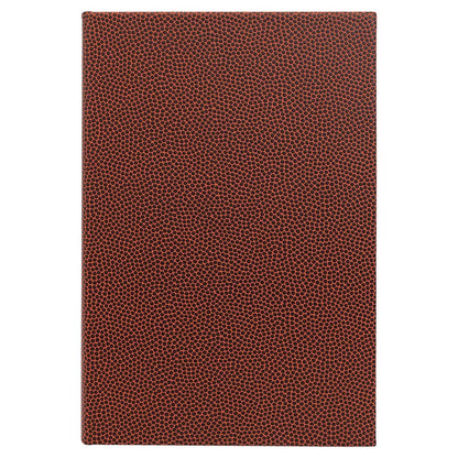 Engravable Leatherette Journal with Lined Notepad Notepad JDS Football/Black Engraving 5 1/4" x 8 1/4"