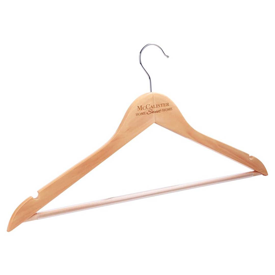 Engravable Personalized Maple Clothes Hanger Hanger JDS