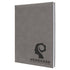 Engravable Leatherette Sketch Book with Unlined Notepad Notepad JDS 5 1/4" x 8 1/4" Gray/Black Engraving