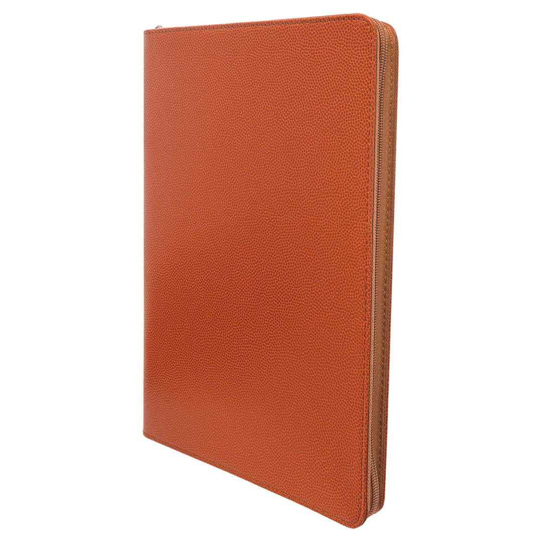 Engravable Leatherette Zippered Portfolio with Notepad Portfolio JDS