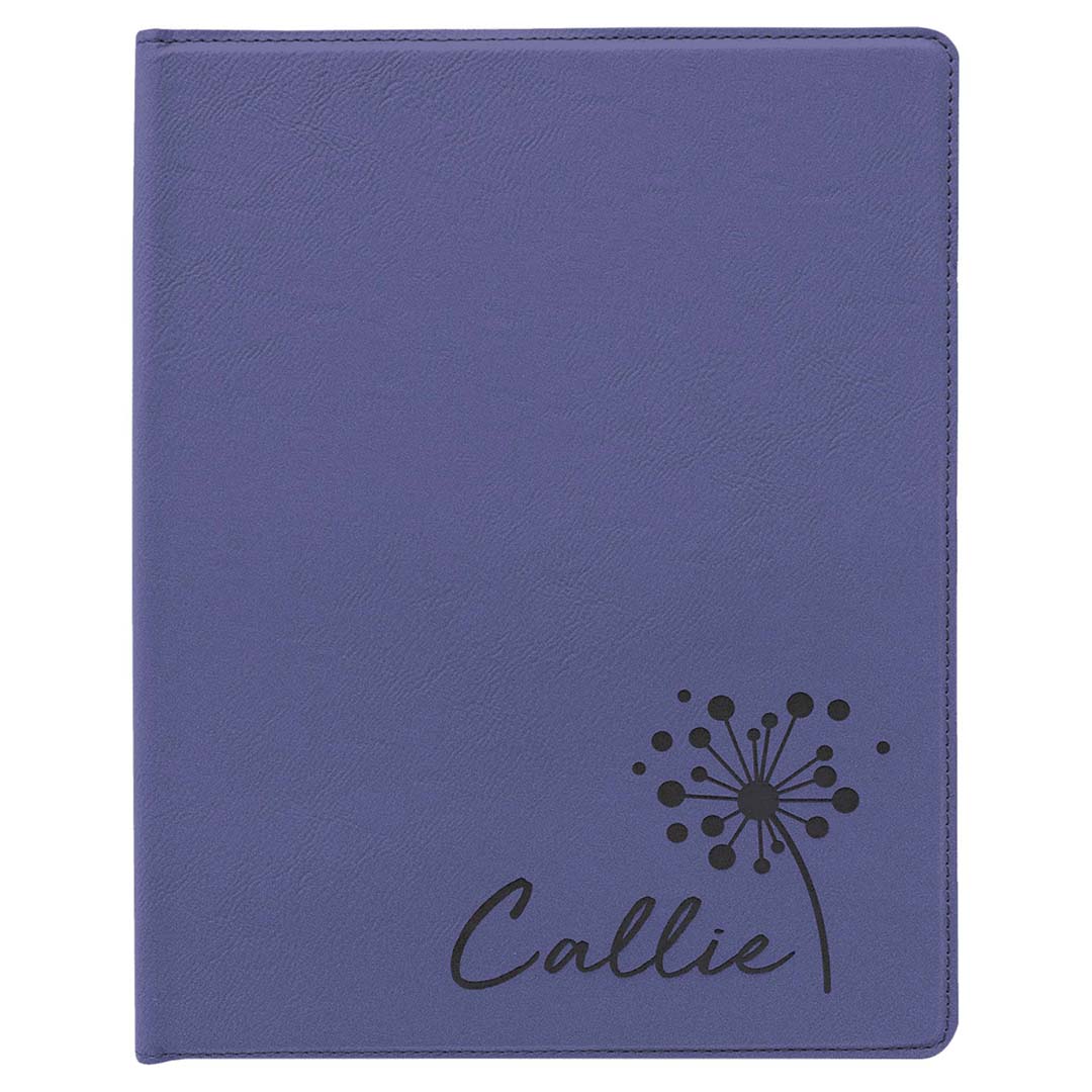 Engravable Leatherette Portfolio with Notepad Portfolio JDS