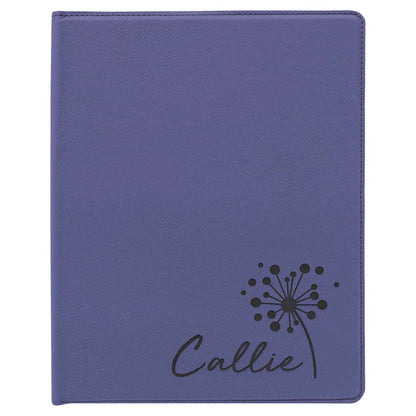 Engravable Leatherette Portfolio with Notepad Portfolio JDS