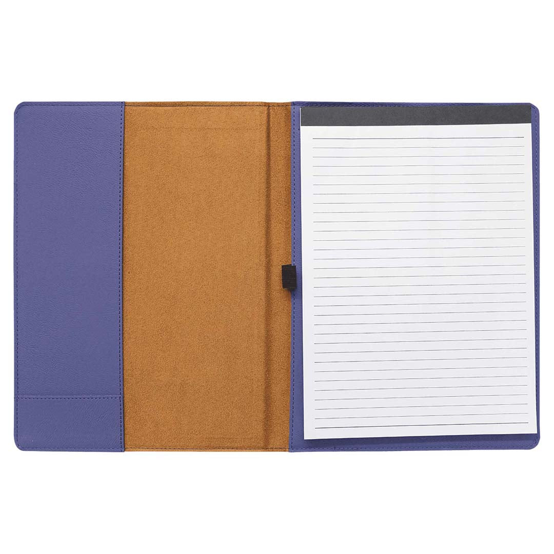 Engravable Leatherette Portfolio with Notepad Portfolio JDS