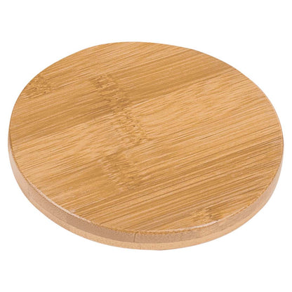 Engravable Bamboo Coaster Set(6) with Holder Drinkware JDS