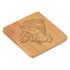 Engravable Bamboo Coaster Set(6) with Holder Drinkware JDS Square
