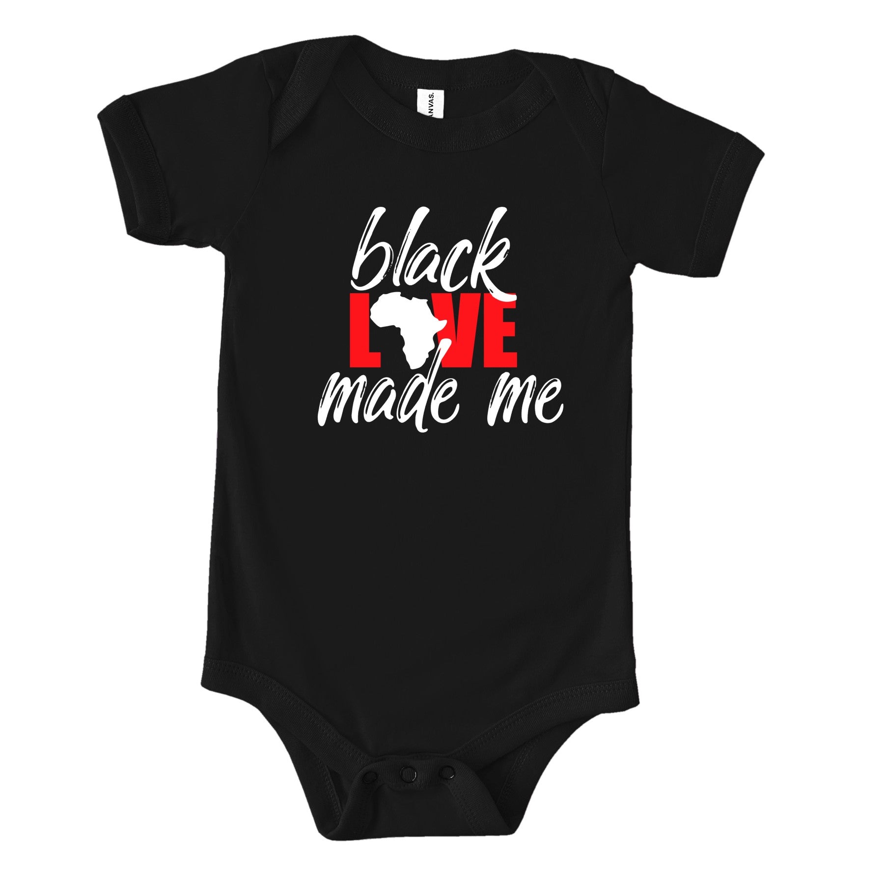 Black Love Made Me (Infant) Youth T-Shirts Profyle District 3-6 M Black