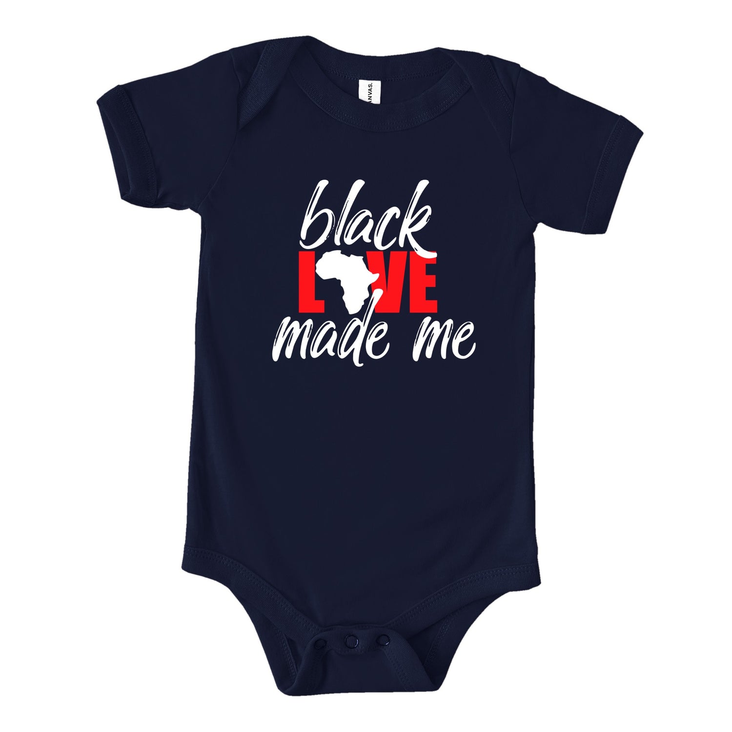 Black Love Made Me (Infant) Youth T-Shirts Profyle District 3-6 M Navy