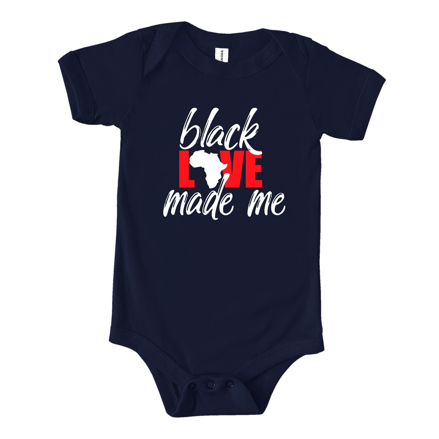 Black Love Made Me (Infant) Youth T-Shirts Profyle District 3-6 M Navy