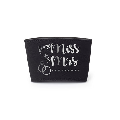 Engravable Cup Sleeve Drinkware JPPlus Black/Silver Engraving