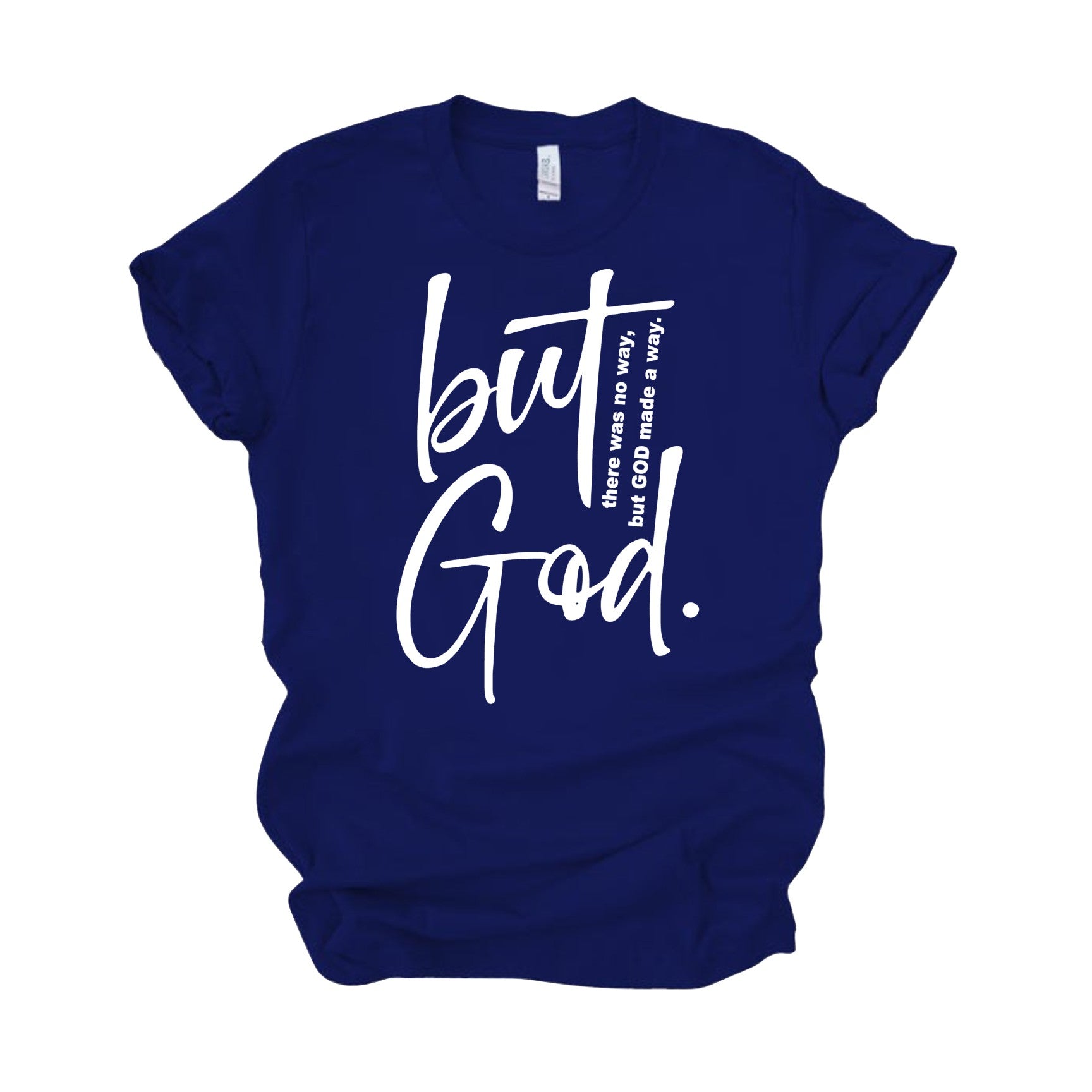But God T-Shirts Profyle District Small Team Navy