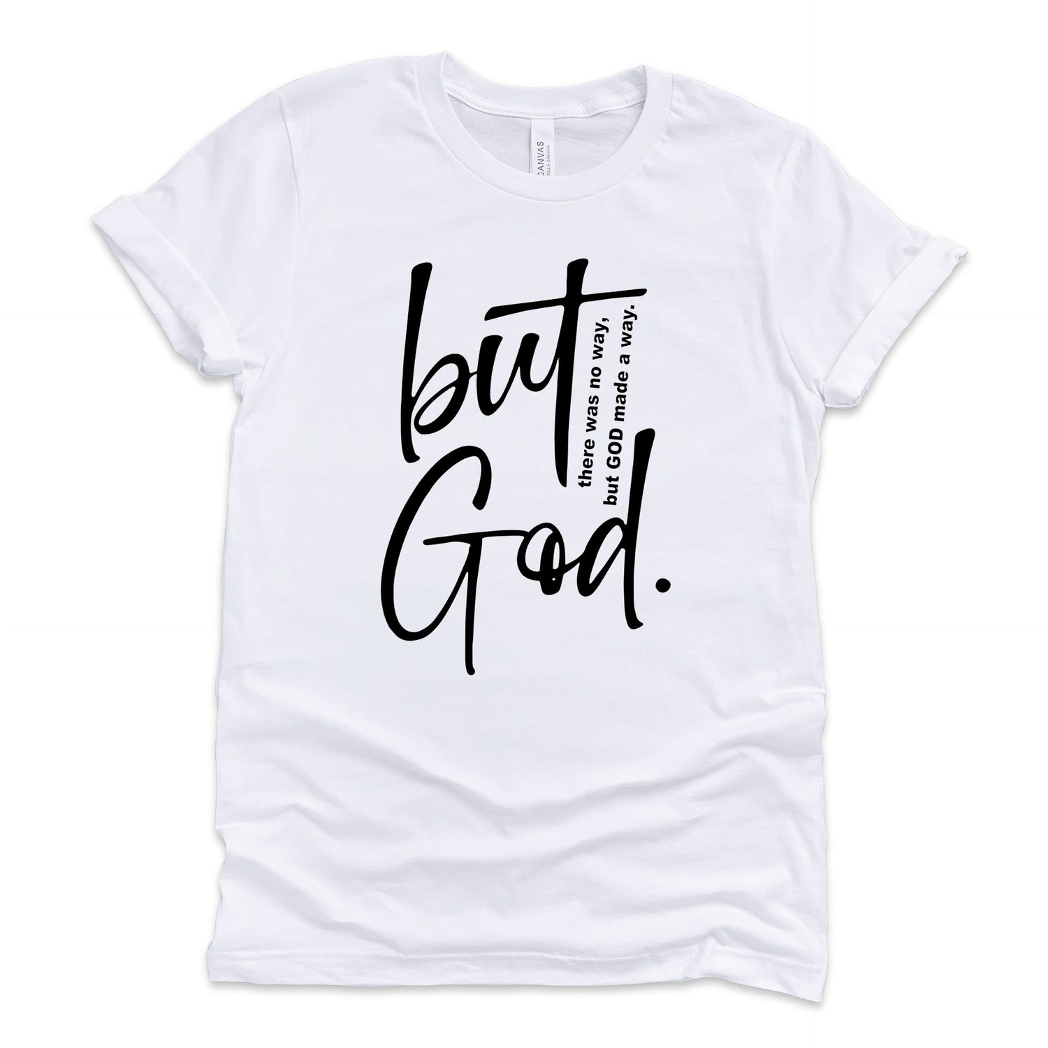 But God T-Shirts Profyle District Small Whtie