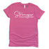 Stronger Than The Storm T-Shirts Profyle District Small Chairty Pink