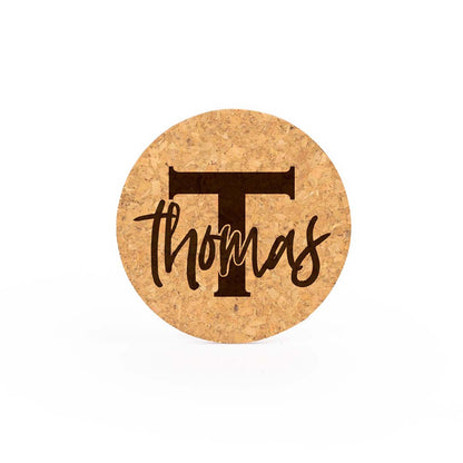 Engravable Cork Coasters Drinkware JPPlus Round