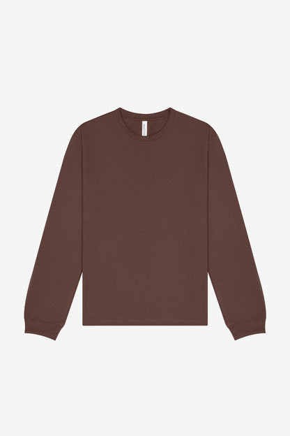 Customizable Unisex 7.5 oz Heavyweight Long Sleeve Tee T-Shirts Bella Canvas XS Cocoa