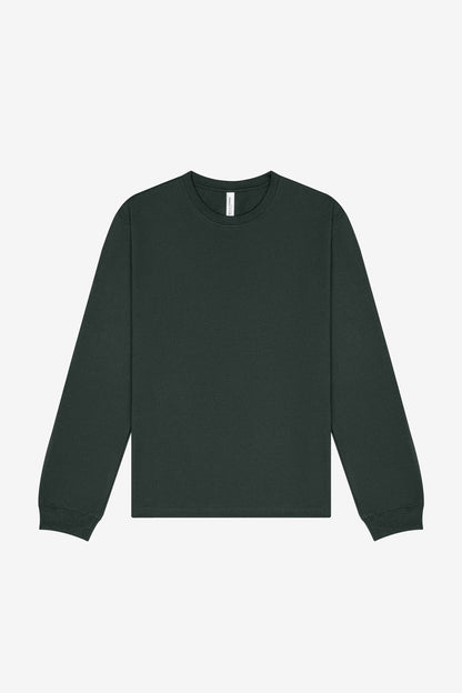 Customizable Unisex 7.5 oz Heavyweight Long Sleeve Tee T-Shirts Bella Canvas XS Hunter Green