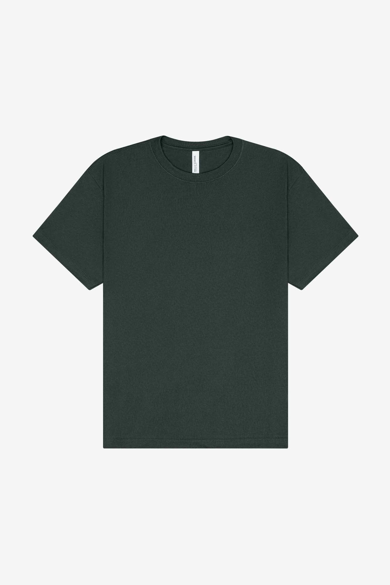 Customizable Unisex 7.5oz Heavyweight T-Shirt T-Shirts Bella Canvas Hunter Green XS