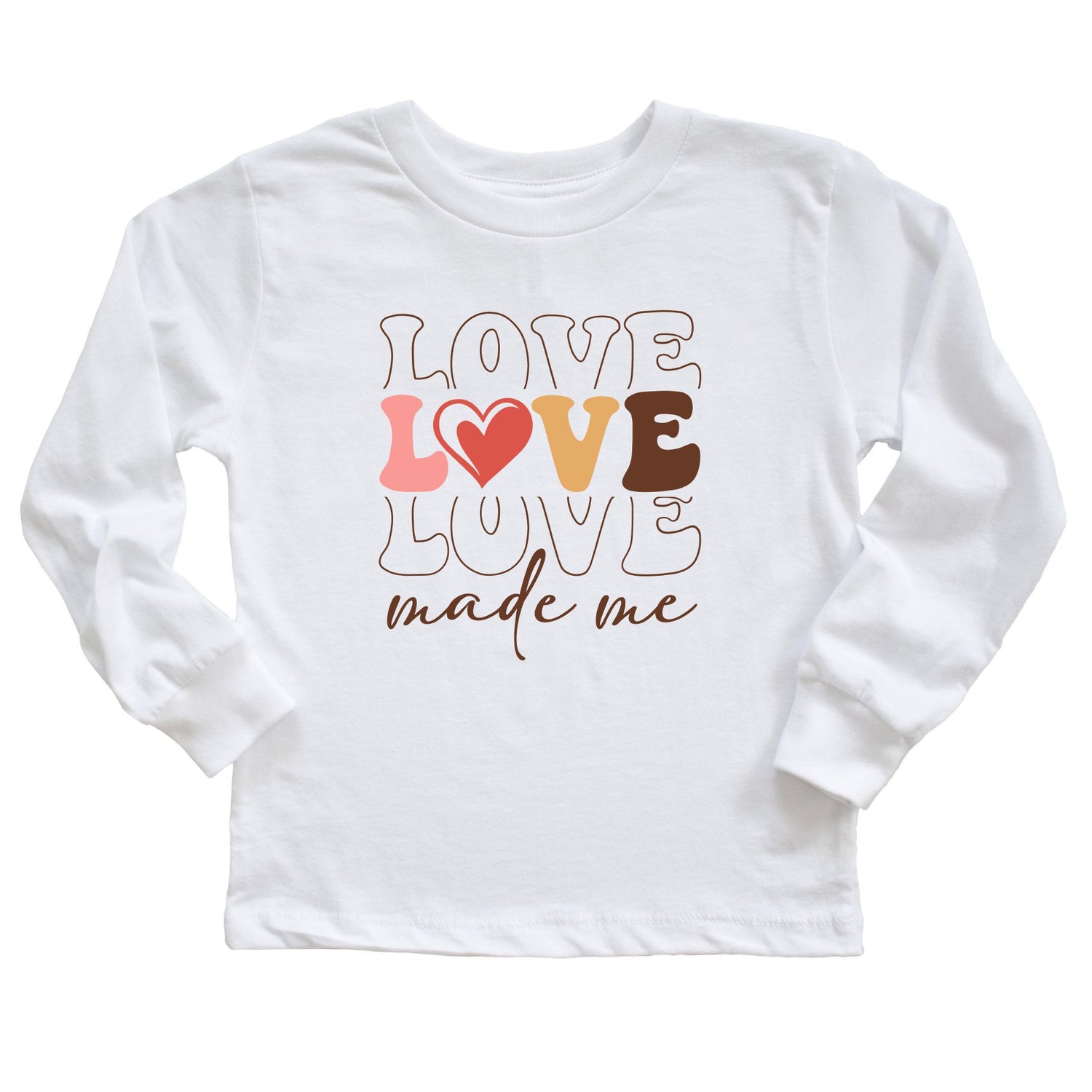 Love Made Me (Toddler) Long Sleeve Profyle District 2T White