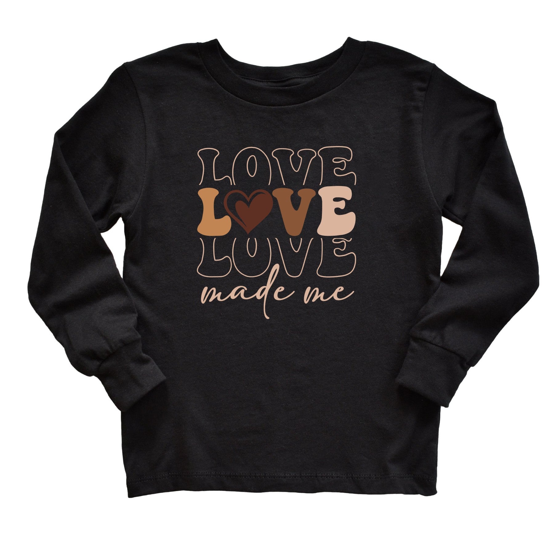 Love Made Me (Toddler) Long Sleeve Profyle District 2T Black