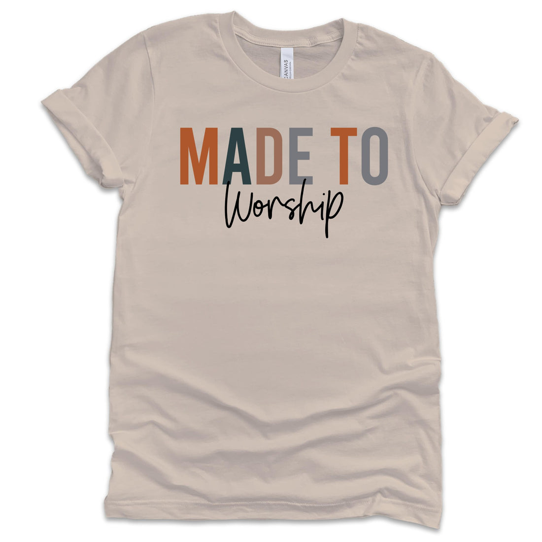 Made To Worship T-Shirts Profyle District Small Tan