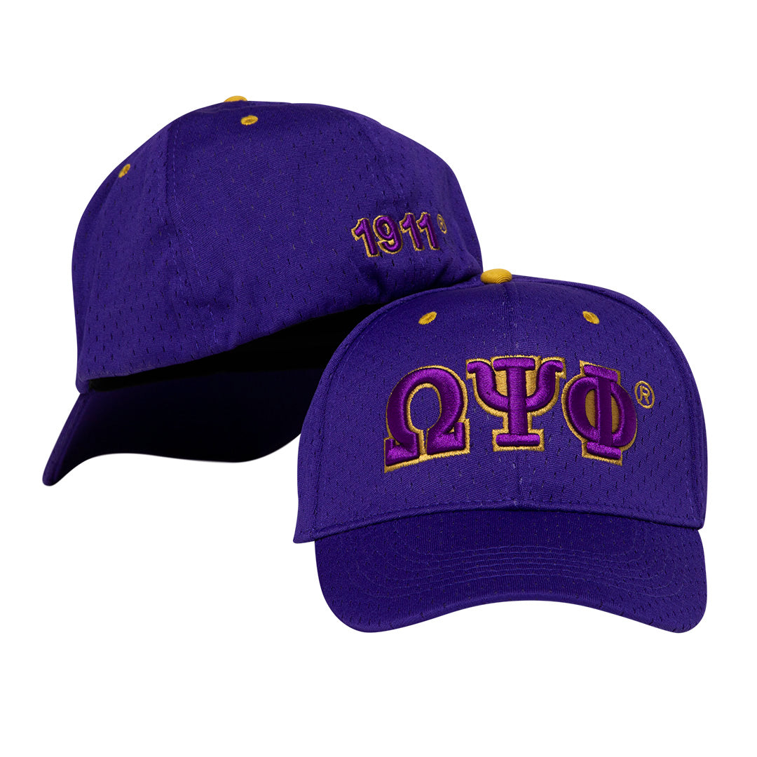 Mesh Cap - Omega Psi Phi, Purple Profyle District Mesh Cap