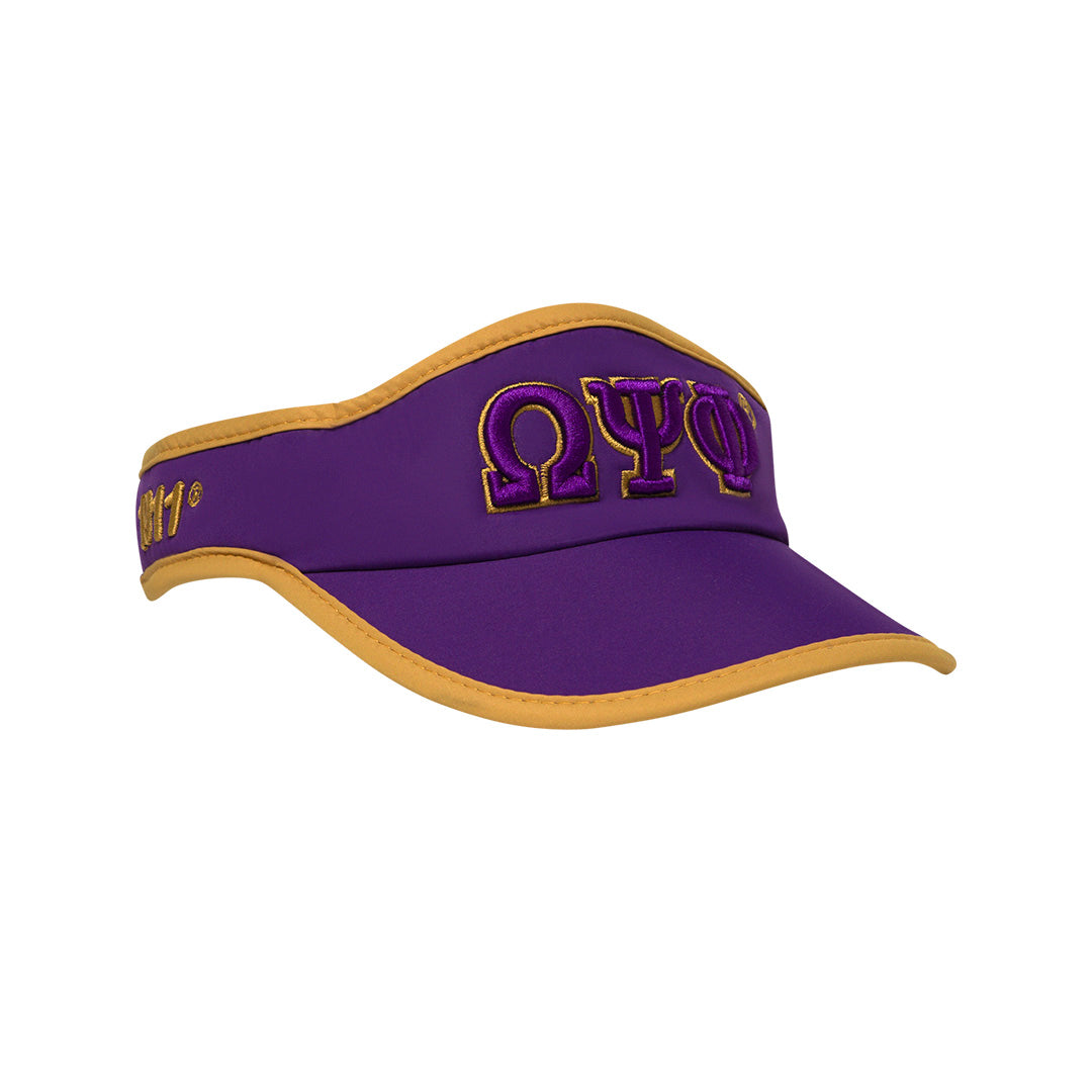 Featherlite Visor - Omega Psi Phi, Purple hats Profyle District