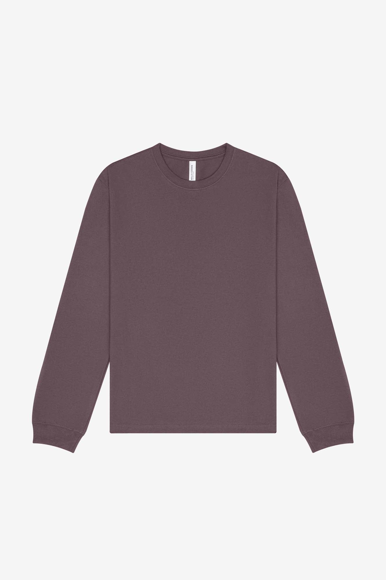 Customizable Unisex 7.5 oz Heavyweight Long Sleeve Tee T-Shirts Bella Canvas XS Purple Storm