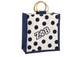 Mini Polka Dot Jute Bag - Zeta Phi Beta Profyle District